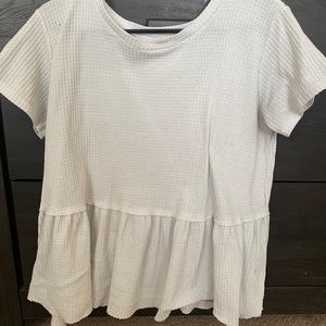 Large peplum top